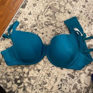 Teal wired bra